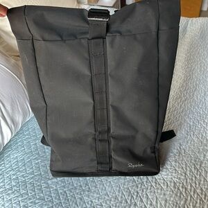 Rapha commuter and travel Roll Top Backpack, black reflective